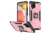Mobile - Covers & Cases - Wozinsky Ring Armor Armored Hybrid Case Cover + Magnetic Holder Samsung Galaxy A42 5G Pink - 9111201935938