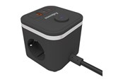 Strömkabel (extern) - Fellowes Power Cube Type F - Black - 100137167