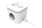 Strömkabel (extern) - Fellowes Power Cube Type F - White - 100137168