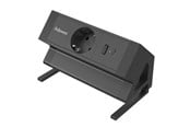 Strömkabel (extern) - Fellowes Power Desk Type F - Black - 100137172
