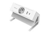 Strömkabel (extern) - Fellowes Power Desk Type F - White - 100137173