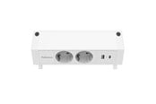 Strömkabel (extern) - Fellowes Power Desk 2 Type F - White - 100137183