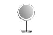 Sminkspeglar - Gillian Jones Opladeligt LED bordspejl med 10x forstørrelse og USB-C - Chrom - 10218-81