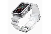 Smartwatch - Accessories - Hurtel Silicone Band Strap Bracelet Case Strap Light Set for Apple Watch 44mm - Black - 5907769331657