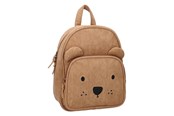 Skoltillbehör - Kidzroom Backpack Beary Excited - Corduroy - Brown - 030-00638