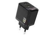 Mobile - Adapters & Chargers - Dudao A28PEU PD 45W GaN 2xUSB AC Charger - Black - 6976625334292
