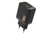 Mobile - Adapters & Chargers - Dudao A27TEU PD 30W GaN USB-A USB-C wall charger - black - 6976625334216