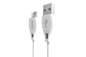 USB-kabel - Dudao L4M USB-A - MicroUSB 2.4 A 1m cable - white - 6976625335138