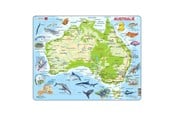 Pusselspel - Selecta Play Larsen Jigsaw Puzzle Map Australia Geographic with Animals 65pcs. Golv - LA-A31-NL
