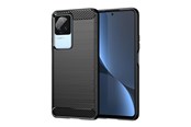 Mobile - Covers & Cases - Hurtel Carbon Case for Xiaomi Poco F4 5G Flexible Silicone Carbon Cover Black - 5907769349713