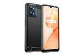 Mobile - Covers & Cases - Hurtel Carbon Case for Realme C31 Flexible Silicone Carbon Cover Black - 9145576267622