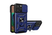 Mobile - Covers & Cases - Hurtel Hybrid Armor Camshield Case for iPhone 14 Pro Max Armored Case with Camera Cover Blue - 9145576267929