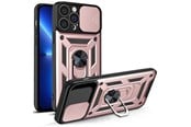 Mobile - Covers & Cases - Hurtel Hybrid Armor Camshield Case for iPhone 13 Pro Armored Case with Camera Cover Pink - 9145576267998
