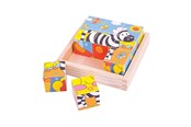 Pusselspel - Bigjigs Safari Blockpuzzel Trä - BJ512