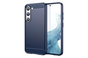 Mobile - Covers & Cases - Hurtel Carbon Case for Samsung Galaxy S23+ Flexible Silicone Carbon Cover Blue - 9145576268544