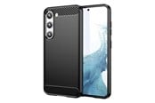 Mobile - Covers & Cases - Hurtel Carbon Case for Samsung Galaxy S23+ Flexible Silicone Carbon Cover Black - 5907769350153