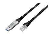 Nätverkskabel - DIGITUS network cable - 3 m - black - Svart - AK-300600-030-S