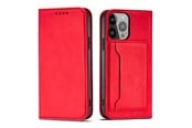 Mobile - Covers & Cases - Hurtel Magnet Card Case for Samsung Galaxy S23+ Flip Cover Wallet Stand Red - 9145576271094