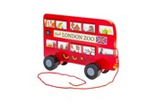 Babyleksaker - Bigjigs Wooden London Bus Pull Along Figure - 37037