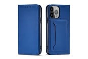Mobile - Covers & Cases - Hurtel Magnet Card Case for Samsung Galaxy S23 Ultra Flip Cover Wallet Stand Blue - 9145576271124
