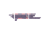 Tangentbord - Keychron PBT Full Keycap Set Lunar Witch - Knappsats - Nordisk - Lila - PBT-112-BO