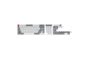 Tangentbord - Keychron PBT Full Keycap Set Retro - Knappsats - Nordisk - Vit - T75
