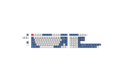 Tangentbord - Keychron PBT Full Keycap Set Modern Blue - Knappsats - Nordisk - Vit - T77
