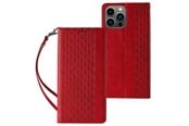 Mobile - Covers & Cases - Hurtel Magnet Strap Case for Samsung Galaxy S23+ Flip Wallet Mini Lanyard Stand Red - 9145576271292