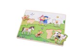 Pusselspel - Johntoy Fien & Teun Wooden Button Puzzle - 6 pcs. Trä - 80170