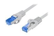 Nätverkskabel - Lanberg patch cable - 1 m - grey RAL 7035 - Blå - 1m - PCF6A-10CC-0100-S