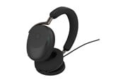 Hörlurar / Headset - Jabra Evolve3 85 MS Link390a - Black (Incl. Wireless Charging Pad) - 38599-999-989