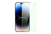 Mobiltelefontillbehör-Skyddsfilm - Baseus Full Screen Tempered Glass for iPhone 14 Pro Max with Anti Blue Light Filter and 0.3mm Speaker Cover + Mounting Frame - SGXT001602