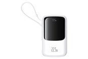 PowerBank - Baseus Qpow Pro+ Power Bank 22.5W 10000mAh USB-C - White PowerBank - Vit - 10000 mAh - P10067101213-00