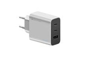 Mobile - Adapters & Chargers - CUKTECH 65W GaN 2xUSB-C 1xUSB-A Wall Charger - Grey - CUK0A15CEUSL