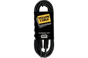 Ljudkabel - Yellow Cable G63D - 1/4" gjuten jack/jack-kabel 3 meter - ECO G63D