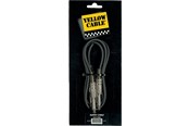 Ljudkabel - Yellow Cable P050 - 2 x 1/4" Jack/Jack patchkabel 50 cm. - ECO P050