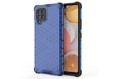 Mobile - Covers & Cases - Hurtel Honeycomb Case armor cover with TPU Bumper for Samsung Galaxy A42 5G Blue - 5907769325182
