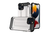 Mobile - Covers & Cases - Hurtel Hybrid Armor Case Tough Rugged Cover for iPhone 13 Pro Silver - 5907769326585