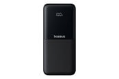 PowerBank - Baseus Lipow 10000mAh 22.5W Powerbank with Dual Built-in Cable with Display (with additional black Simple USB-A - USB-C 3A 0.2m cable) - Black PowerBank - Svart - 10000 mAh - P10079101123-00