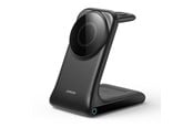 Mobile - Adapters & Chargers - Joyroom JR-W15 Wireless Charger 3 in 1 Charging Station with MagSafe - Black - JR-W15