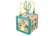 Babyleksaker - Playwood Wooden Activity Cube with Bead Frame - RS762