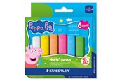 Skriv- och ritverktyg - Staedtler Peppa Pig sidewalk chalk 6 assorted - 2365 C6 L1