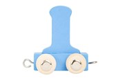 Träleksaker - Small Foot - Wooden Letter Train Blue - I - 12 pieces - 10359-display12