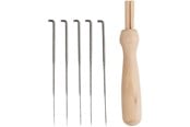 Kreativa spel - Creativ Company Felting Needle Holder Wood with 5 Needles - 41237