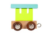 Träleksaker - Small Foot - Wooden Letter Train Wagon Colored - 12 pieces - 7895-display12