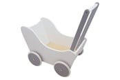 Docka, bamse och tillbehör - Playwood Doll's pram white/silver - PW2352