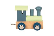 Träleksaker - Small Foot - Wooden Letter Train Polar - Locomotive Blue Green - 12 pieces - 12566-display12