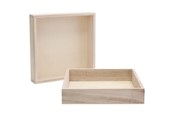 Barnrummet - Creativ Company Wooden Frame with Edge 16.2x16.2x3cm 10 pcs. - 668216