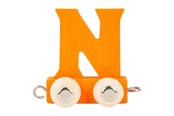 Träleksaker - Small Foot - Wooden Letter Train Orange - N - 12 pieces - 10364-display12