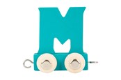 Träleksaker - Small Foot - Wooden Letter Train Blue - M - 12 pieces - 10363-display12